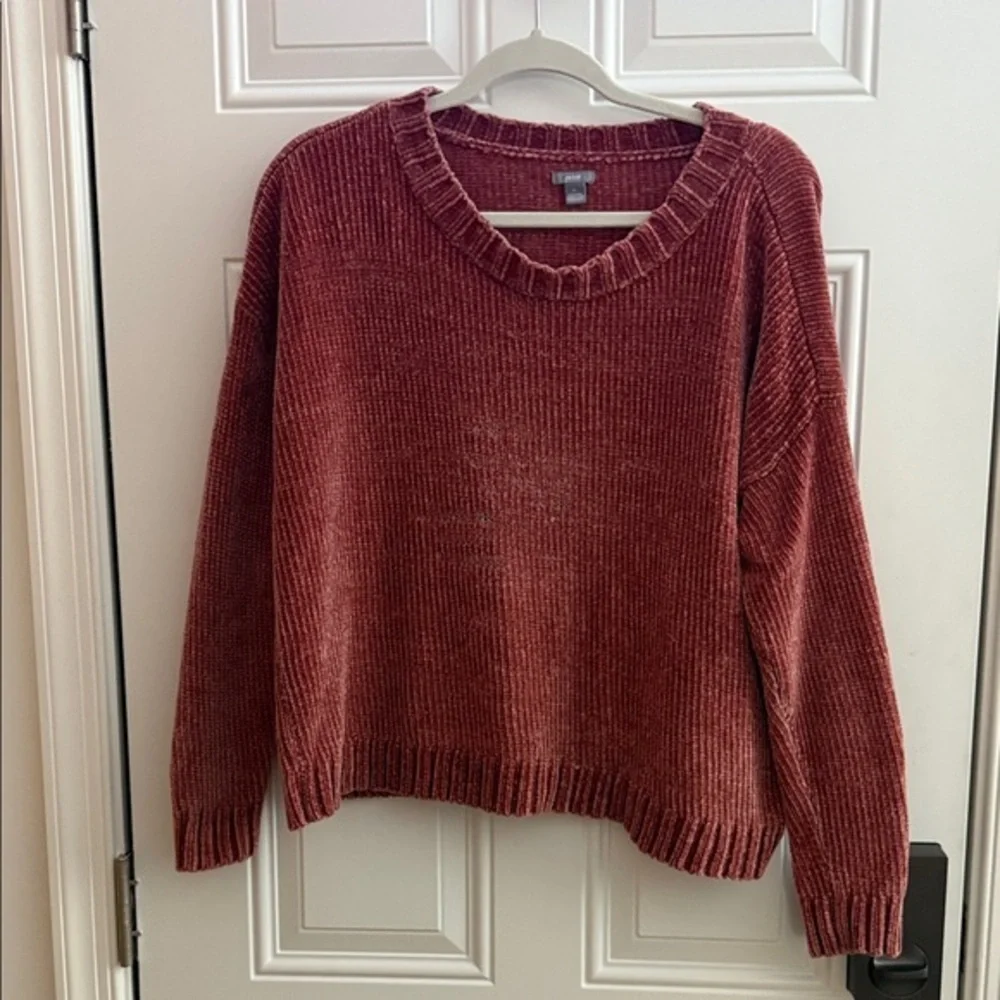 Aerie Warm Brick Red Sweater